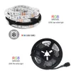 LED 스트립 조명 5050 SMD 따뜻한 화이트 레드 그린 블루 RGB 5M 롤 300 LED 리본 비 방수 DC12V 60LEDS / M 유연한 RGBW 홈 장식 파티 분위기 램프