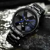Meibo Mode Sport Mäns Klocka 2021 Ny Rostfritt Stål Kvarts Armbandsur för Man Male Cool Clock Gift Black Reloj Hombre G1022