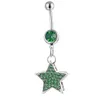 YYJFF D0394 STAR BELLY NAVEL RING Mix Colors
