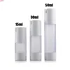 300pcs/lot 15ml 30ML 50ml frosted airless bottle small plastic lotion with pump used for Cosmetic Packaginggood qty