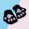 Gants en peluche pelucheux pour enfants, mode fille, mitaines d'hiver, pattes, gants de scène, gants de griffe de chat mignons, cadeaux CCB11829