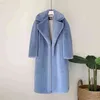 Elegant Winter Fur Coat Women Fashion Plush Faux Mink Coats Loose Jacket High Quality Overcoat Thick Warm Jackets 211220