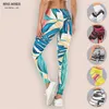 Löv sexig hög midja legging anti celluliter smal elasticitet push up fitness gym leggings kvinnor byxor staplade 211215