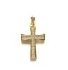 Pendant Necklaces ANGLANG Fashion Cross Pendants Gold&Silver Color Cubic Zirconia Jesus Necklace Jewelry For Men/Women Wholesale