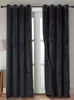 Cortinas pretas de veludo cortinas para sala de estar luxo 100% marca blackout de alta qualidade com anéis Cozinha quarto Janela decorat