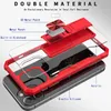 Bracket Shockproof Acrylic Armor Phone Cases For iPhone 12 11 Pro Max XR XS 6 7 8 Plus With Stand Holder