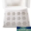 boîtes portatives de petit gâteau de carton de cavité de 5pcs 12 et boîte de gâteau de tasse d'emballage avec