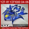 Corpo moto Per YAMAHA YZF-R1 YZF-1000 YZF R Blu GO!! 1 1000 CC 2004-2006 Carrozzeria 89No.38 YZF R1 1000CC YZFR1 04 05 06 YZF1000 2004 2005 2006 Kit carenature OEM
