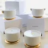 Cougie de parfum 220g Bougie Parfum Candle dehors II Neige Feuilles d'Or Lle Blanche L'Air du Jardin 4Color Wick Fragance Insens