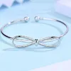 Populära smycken Rostfritt stål Bangles Round Butterfly Bracelet Lover Gifts för Girls Usenset Q0719