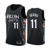 Hommes 7 Kevin Durant Jersey 11 Kyrie Irving 72 Biggie Black City Honor Basquiat Basketball Maillots 2021