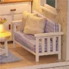 Hurtownie-doll Dom DIY Miniaturowy Drewniany Puzzle 3D Dollhouse Miniaturas Meble Dom Doll na prezent urodzinowy Zabawki H13 256 U2