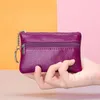 HBP Ladies Soft Leather Coin Purse Girls Zipper Bags Coins Bag Korean Short Small Wallet Mini Clutch Key Card Holder