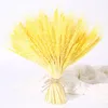 Decoratieve bloemen kransen 23 cm echt gedroogde tarwe stengels natuurlijke bloem boeket voor bruiloft thuis keuken tafel decoratie diy craft s