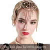 Copricapo da sposa da donna Crystal Flapper Cap Hair Piece Accessori Gatsby Ragazze Party Head Band Piece Jewelry T200522