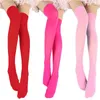 Couleur bonbon cuisse haute bas Sexy Cosplay femmes bas chaud discothèque médias élastiques pour Lingerie Sexy Y1119