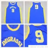 Mens Movie Jerseys Jimmy Brooks Basketball Jersey # 9 Drake Degrassi Community HS Vest All Stitched Retro Storlek S-XXL