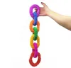 Kid Decompression Toys Color Telescopic Bellows Sensory Toys Fun Telescopic Tube Decompression Toys Stretch Tube Funny Telescopic Toy WMQ530