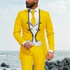 Men's Suits & Blazers JELTOIN Arrival Formal Dinner Party Tailcoat Burgundy Wedding For Men Groomsman Groom Tuxedo 3 Pieces