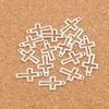 Aleación Hollow Cross Charms Colgantes Plata / Oro / Pistola Negro 17x10.5mm 4 colores L422 Resultados de joyería religiosa Componentes 360pcs / lot