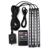 LED CAR FOOT LIGHT AMBIENT LAMP MED USB Wireless Remote Music Control Flera lägen Automotive Interiör Dekorativa Lights6118837