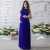 Chiffong graviditetsklänning moderskapsklänningar för skjut PO POGGE PROP SEXY MAXI GOWN Gravid Kvinnor Kläder 210922