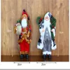 Ano 2022 Decorações de Natal para casa 30cm Altura Santa Claus Boneca Presentes Infantil Janela Ornamentos Navidad Feriado Presente 211104