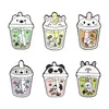 Cartoon Brooch Cub Bubble Tea Modelling Brooches Lovely Originality Lacquer Badge Accessories 2zb Y2