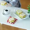 Decorative Objects & Figurines ZOCDOU 1 Piece Simulation Mini Sandwiches Food Small Statue Little Figurine Resin Crafts Figure Ornament