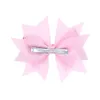 Mollette per bambini Arco Fermagli per capelli per ragazze Accessori Stampa a cuore Bowknot Clip per bambini Nastro in grosgrain Punti Forcine per bambino WHC157