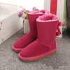 2022 الشتاء أستراليا الطفل الثلوج الفتيات الأطفال أحذية نمط بقرة الجلد المدبوغ الجلود للماء الشتاء القطن الأحذية الدافئة الأحذية الأحذية الاطفال 21-35