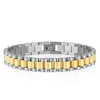 Link, Chain Stainless Steel Bracelet Men's Titanium Jewelry Germanium Magnet Energy Fashion