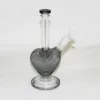 Colorida em forma de coração bongs de vidro narguhs bubbler cinzas apanhador de cinzas inebriantes rigem a óleo de fumaça de fumaça com tigela de 14 mm