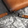 Rétro peau de vache Double fermeture éclair couche supérieure peau de vache porte-monnaie décontracté longue pochette en cuir véritable portefeuille hommes