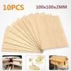 10pcs 100x100x2mm drewniana płyta modelowa Balsa Wood Arkusze DIY HOUSE SHIP AIMORTRACT2621708