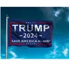 Stock de EE. UU. 90-150cm Bandera Trump 2024 Banner de bandera electoral Donald Keep America Great Again 5 Styles Polyester Flags