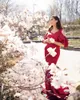 Elegant Shoulderless Maternity Photography Props Long Dress For Pregnant Women Fancy Pregnancy Dress Maxi Gown Photo Shoot