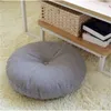 Forme ronde 2 taille coton coussin de siège en lin noyau de soie tatami oreiller décoration de la maison doux canapé de voiture Y200103