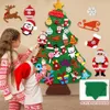 Fengrise sentiu árvore de Natal Papai Noel Decorações Feliz Natal para Casa Crianças Brinquedos de Natal Árvore de Natal Árvore de Natal 201017