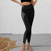 Sexig sömlös finess bubbla rumpa legging hög midja sport push up sportkläder ränder legging 211221