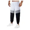 Мужские брюки Carem Color соответствует высокой талии спортивные, переплетные ноги Drawstring длинные с карманами Дышащие спортивные штаны
