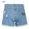 Mode été taille haute Denim Shorts femmes Jeans avec poches Sexy classique petit ami 210702