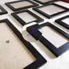 18Pcs Wood Picture Frames For Wall Decor Black White Po Hanging With Plexiglass Classic Wooden 211222