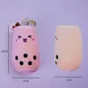 Bubble Tea Cup Boba Peluche Portachiavi Giocattolo Frutta Avocado Ciondolo Animale Portachiavi Portachiavi Dinosauro Pecora Portafoglio Borsa Pendenti Giocattoli per bambini Regalo