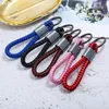 Simple Weave Key ring Ancient silver Bronze rings keychain bag hangs for women men fashion jewelry will and sandy black red blue