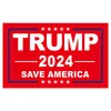 Trump Flags 3x5 ft 2024 Re-Elect Spara Amerika igen Flagga med mässing Grommets Patriotisk Banner Utomhus Inomhus Dekoration