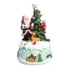 Christmas Decorations Resin Crafts Music Colored Lights Decorative Ornament Tree Box Present
