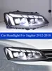 Bilhuvudljus för VW Sagitar LED Dynamic Turn Signal strålkastare Montering Högbalkvinkel Eye Accessories Lamp 2012-2018