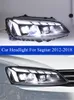 Bilhuvudljus för VW Sagitar LED Dynamic Turn Signal strålkastare Montering Högbalkvinkel Eye Accessories Lamp 2012-2018