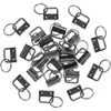 Crochets Rails 100 pièces matériel de bracelet, matériel porte-clés de 1 pouce pour porte-clés, lanière et fournitures de fabrication de chaîne